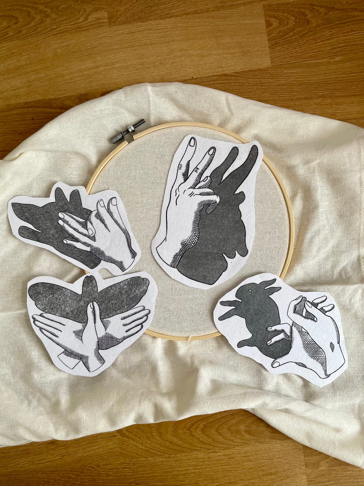 Shadow creatures stick and stitch