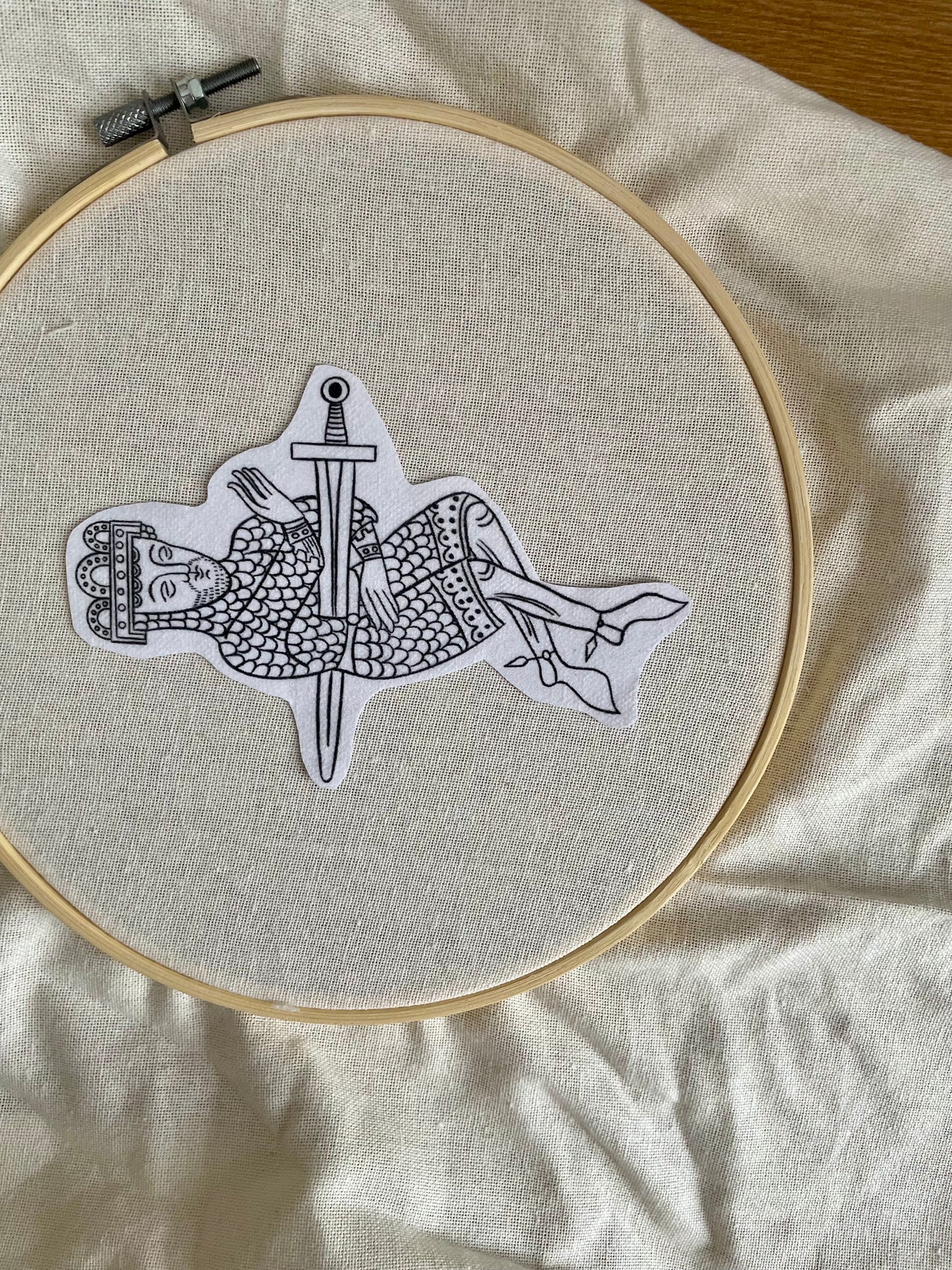Medieval weaponry stick and stitch