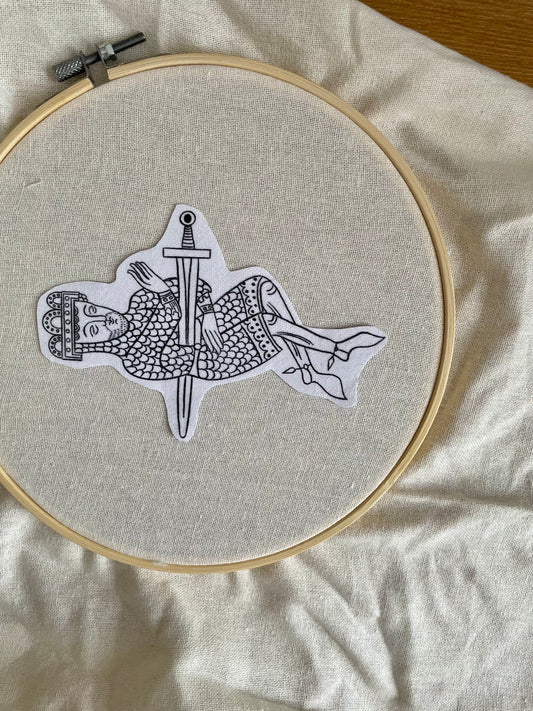 Medieval weaponry stick and stitch