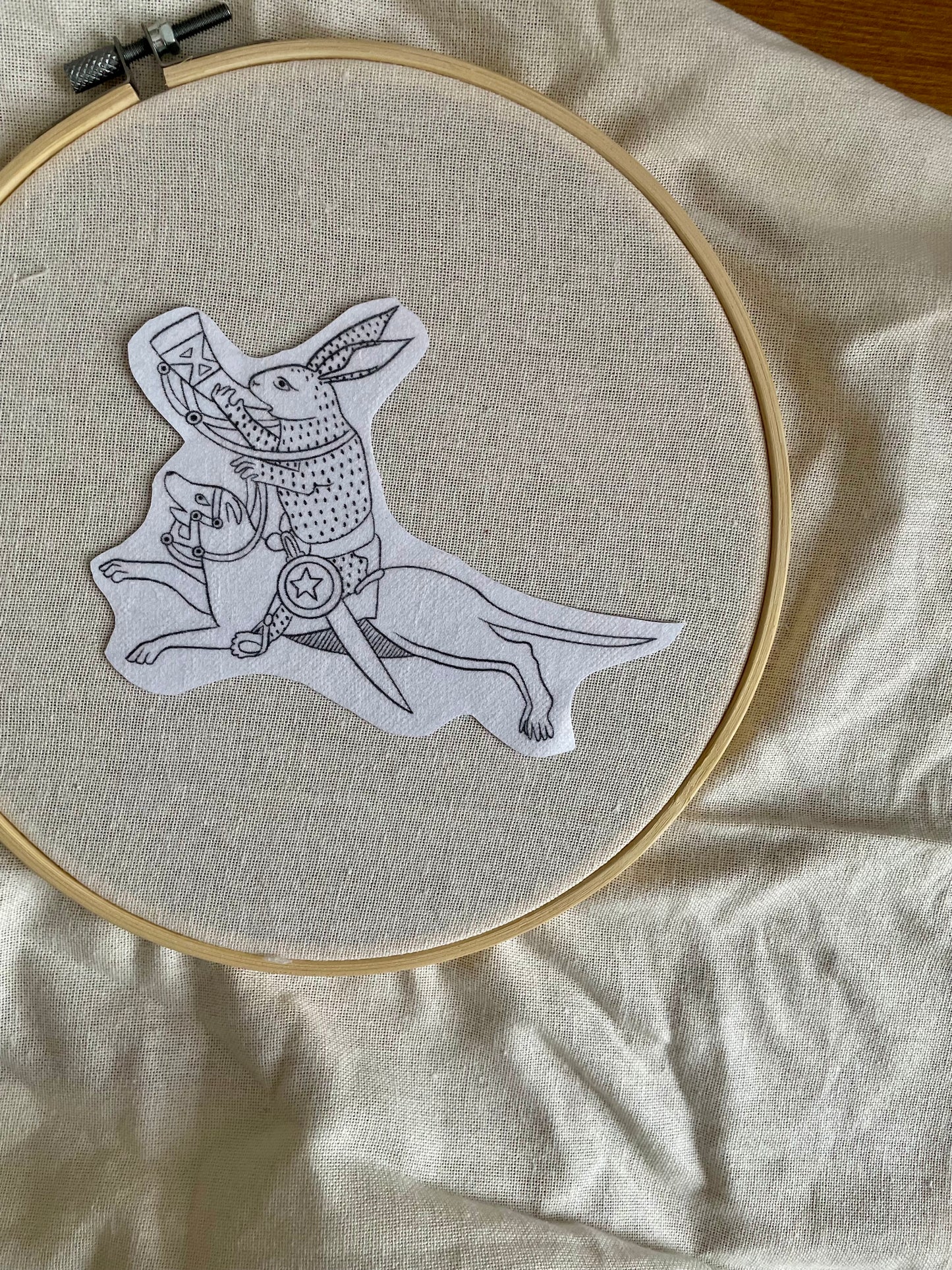 Medieval weaponry stick and stitch
