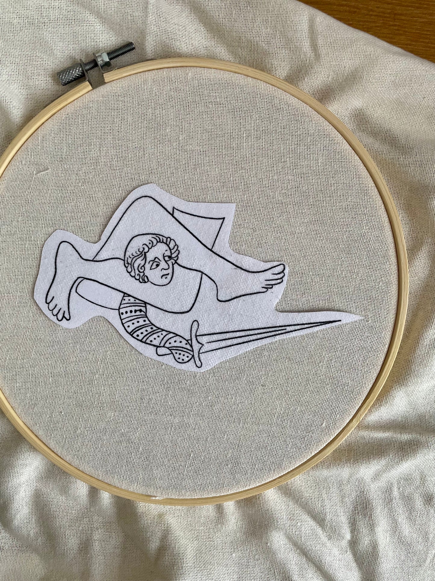 Medieval weaponry stick and stitch