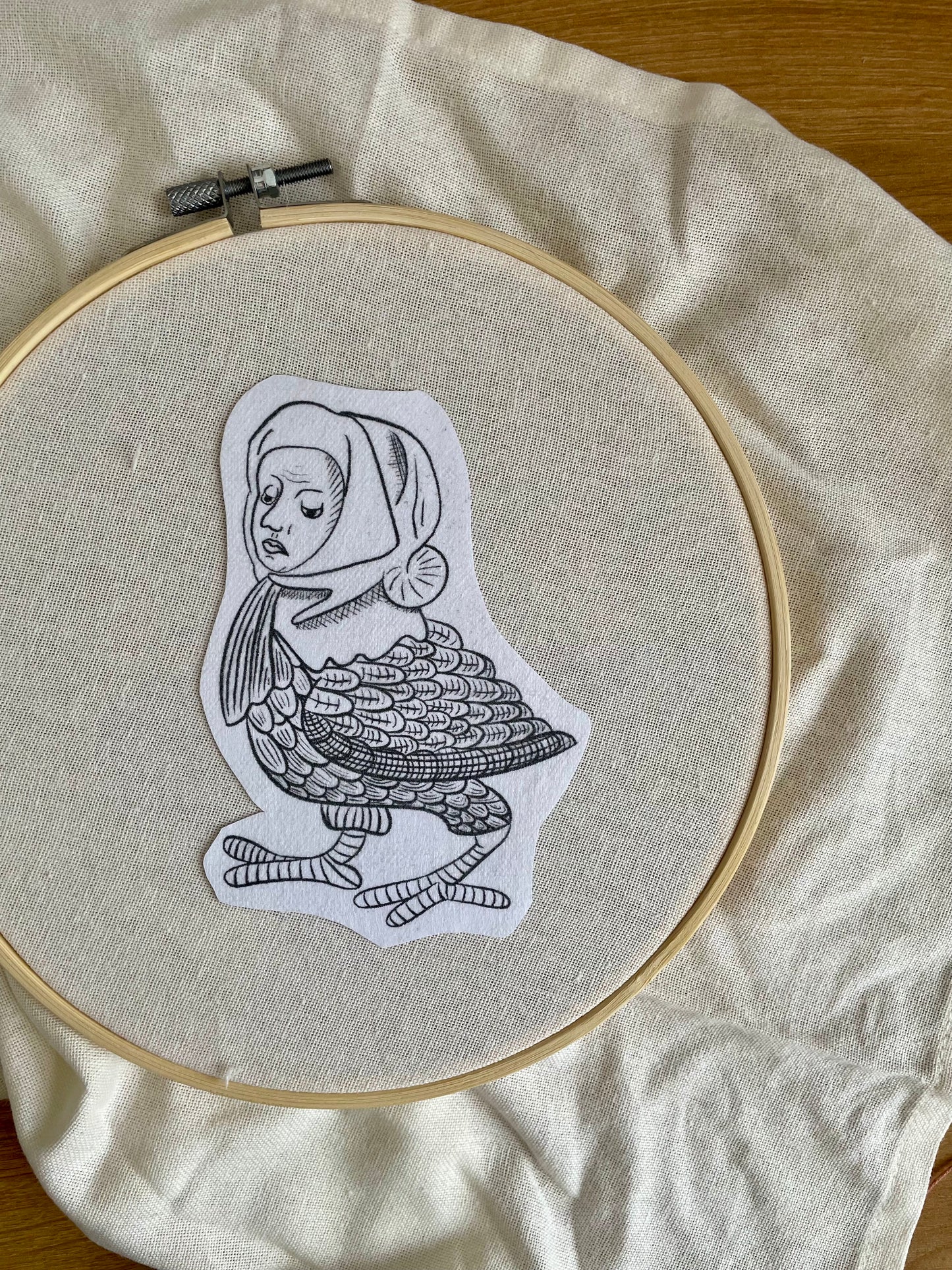 Medieval beasts stick and stitch