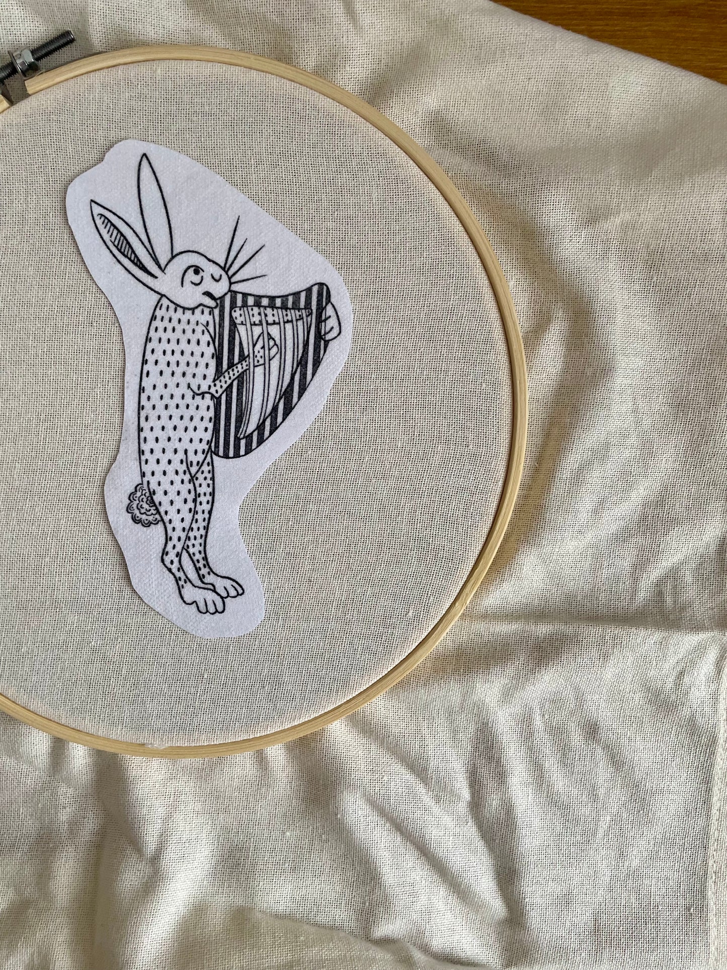 Medieval musician’s stick and stitch