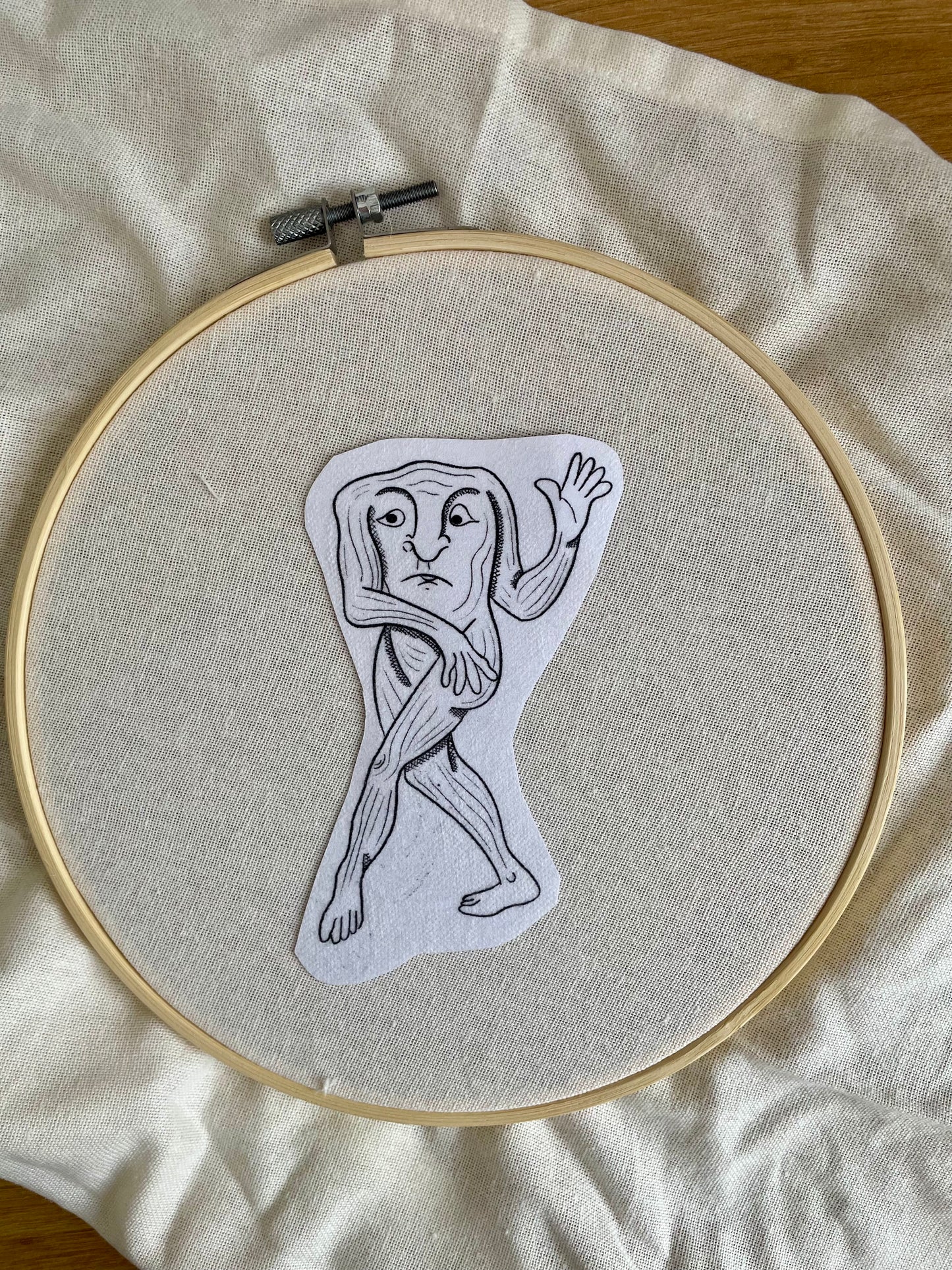 Medieval beasts stick and stitch